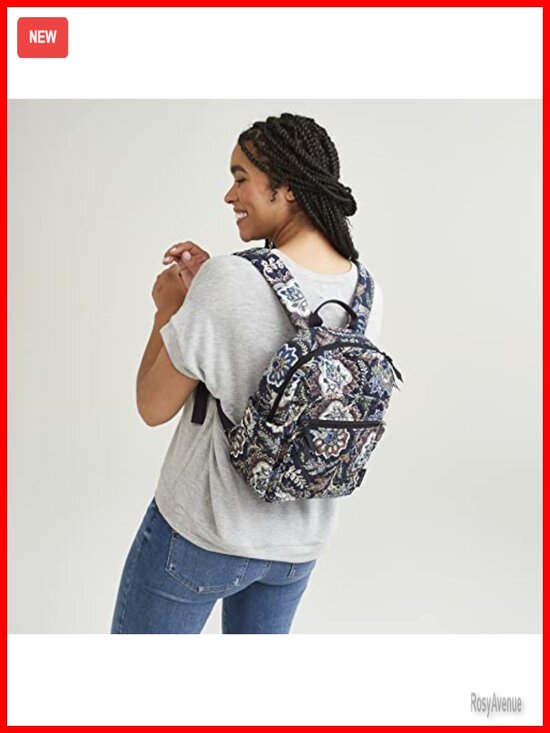 Quilted Cotton Fashion Backpack Lightweight Travel School Work main image 4